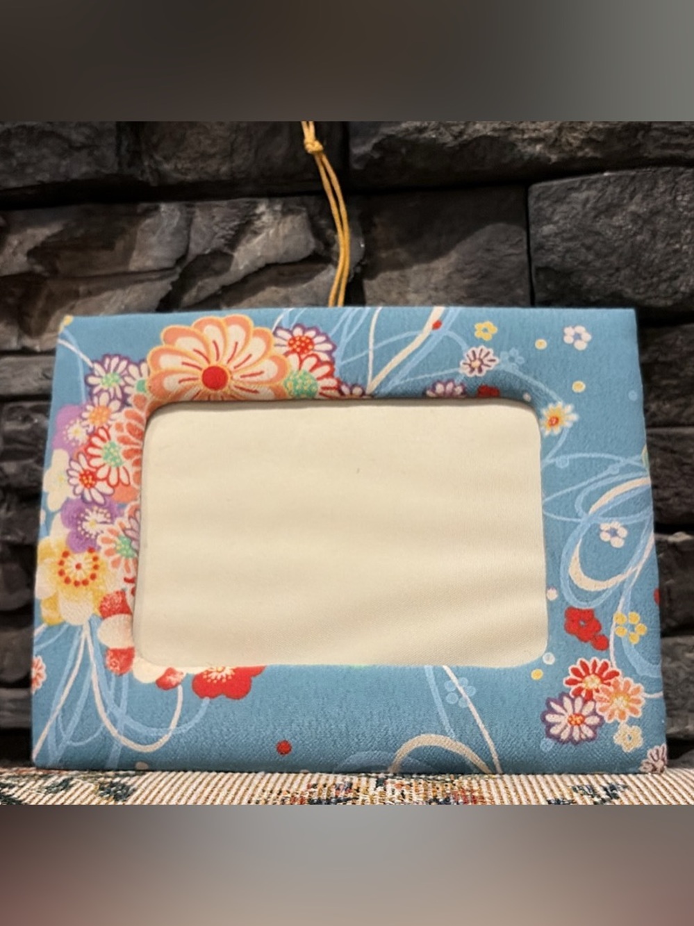 Japanese Floral Fabric Picture Frame